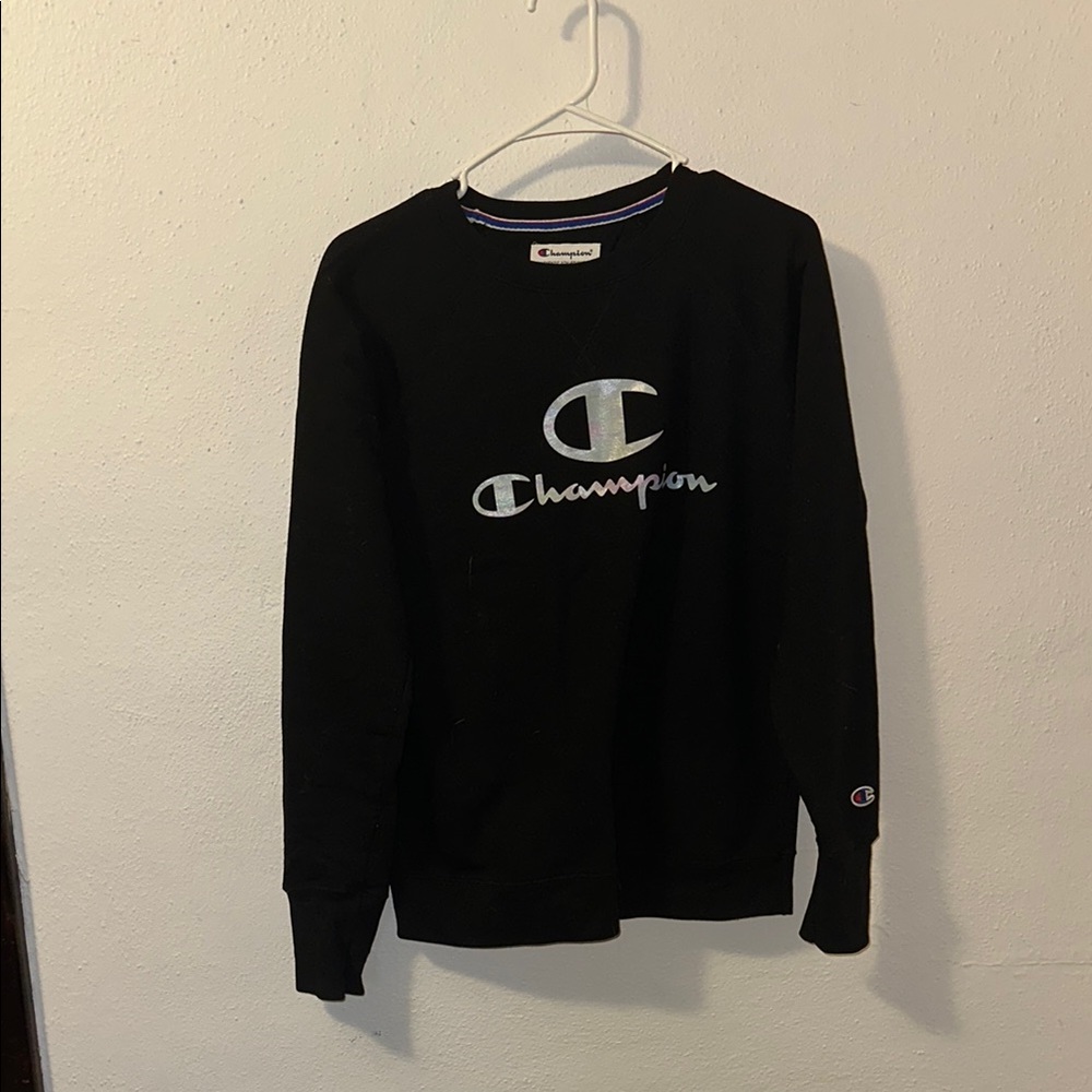 Champion Black Crewneck Sweatshirt